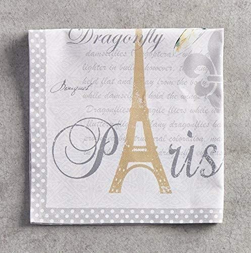 Maison d' Hermine Champ De Mars Bundle Set 100% Cotton Set of 4 Napkins (20 Inch by 20 Inch) and Set of 4 Place Mats (13 Inch by 19 Inch) - Image 5