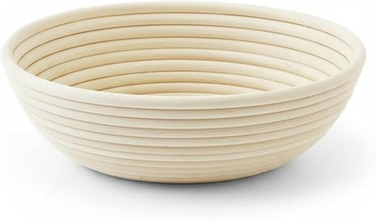 8" Round Banneton Proofing Basket – Premium Artisan Rattan Bread Proofing Basket for Sourdough, Boules, Artisan Bread Baking, Brotform Dough Rising by The Lucky Clover Trading by TheLuckyCloverTradingCo