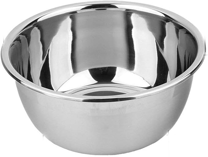 meleg otthon Stainless Steel Bowl,1.5QT Salad Bowl,Metal Bowls,Stainless Steel Basin, Deeper Edge Mirror Finish Dishwasher Safe bowl (S)… by meleg+otthon