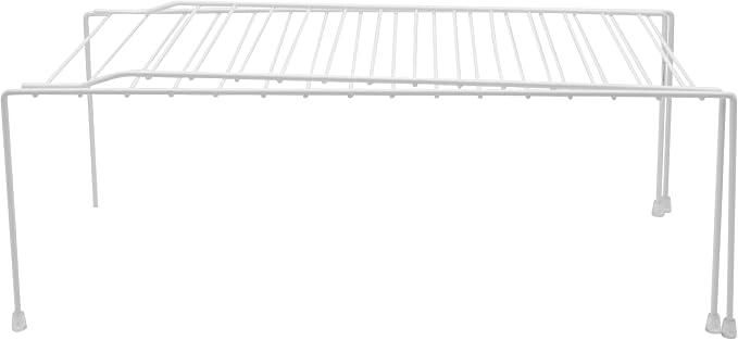 Expandable Kitchen Counter and Cabinet Shelf, 20-pack, White(adjustable From16 .3/4 to 30.3/4" length X 8.1/4" width X 6" height) by YBMHome