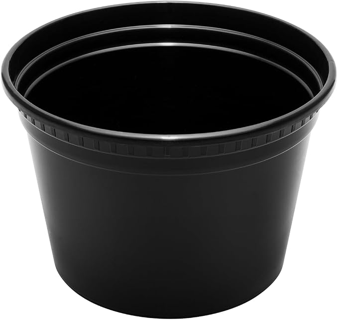 Karat [16oz - 240 ct Black PP Injection Molded Round Deli Containers with Lids (FP-IMDC16-PPB) - Image 8