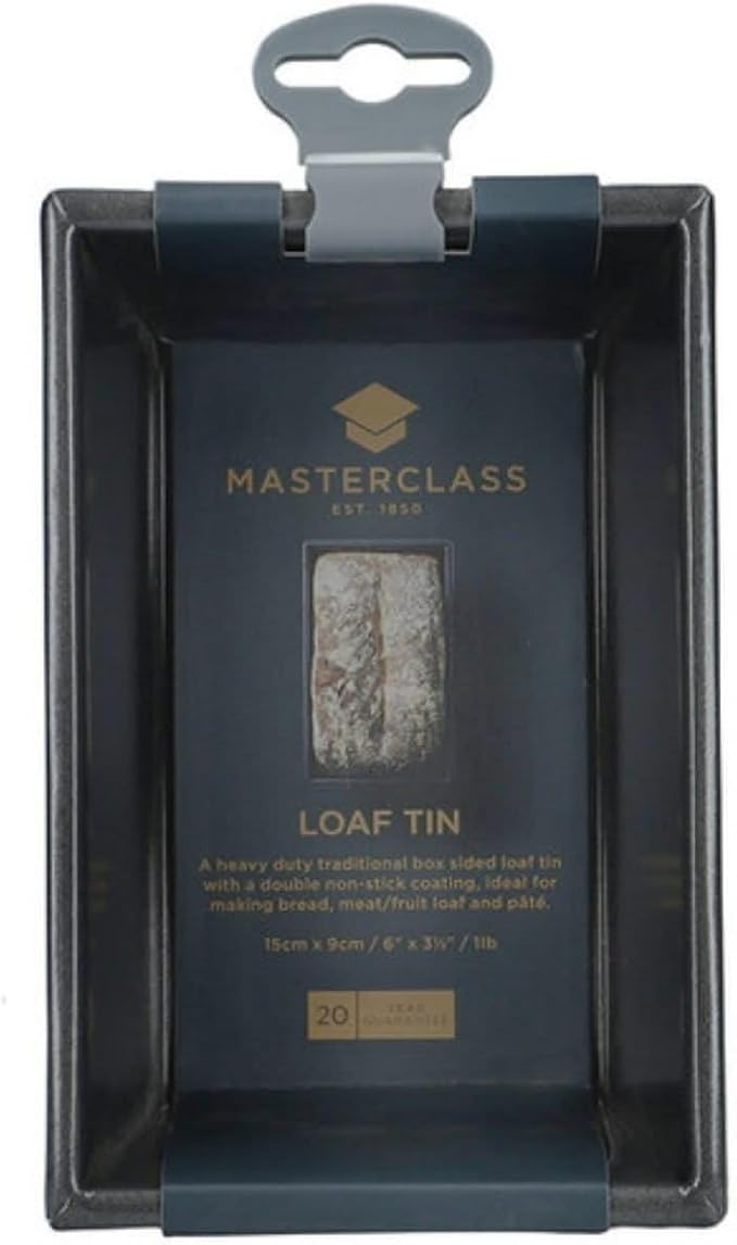 MasterClass KCMCHB41 1 lb Loaf Tin with PFOA Non Stick, Robust 1 mm Carbon Steel, 15 x 9 cm Small Bread Pan, Grey - Image 2