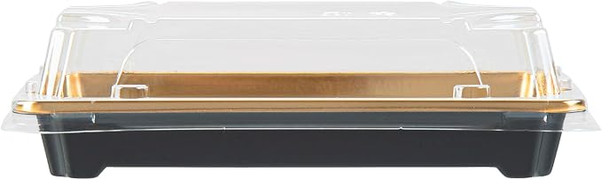 Restaurantware Plastic Sushi Trays 100 Pack of 6.1 x 3.5 x 1.77 Inch With Clear Lids Leak-Resistant Sushi Take Out Boxes Stackable Containers For Grab-And-Go - Image 11