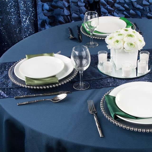 CVL 50 Pk, Satin Napkin 20"x20" Square Edge: Hemmed Material: 100% Polyester - Willow Green - Image 2