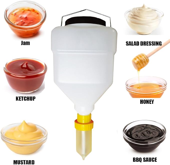5.5L Sauce Dispenser – Square, Gravity-Fed (square, 5.5 Liters) - Image 5