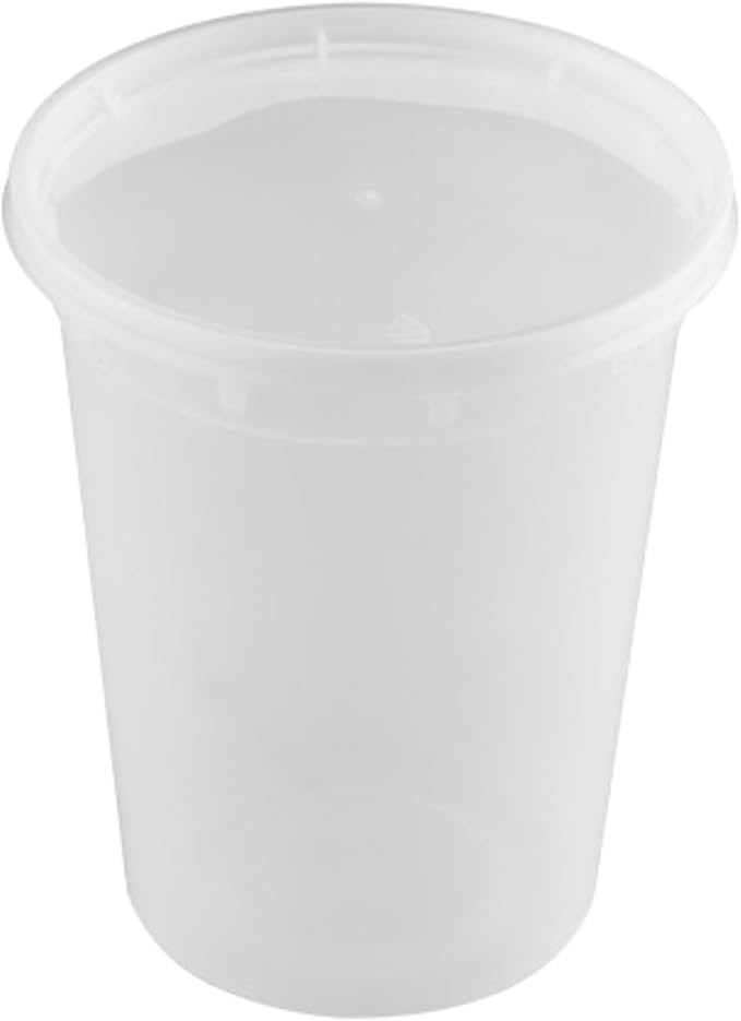 Reusable Plastic BPA-Free Food Storage Deli Container Leak‑Proof | 32oz, 40 set, Heavy Duty, Microwave, Freezer & Dishwasher Safe, Stackable - Image 7