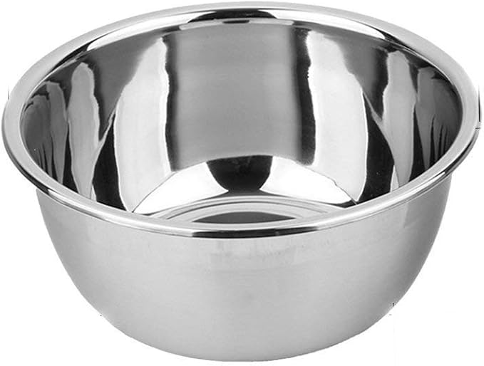 meleg otthon Stainless Steel Bowl,8.5QT Salad Bowl,Metal Bowls,Stainless Steel Basin,Heavy Duty Deeper Edge Mirror Finish Dishwasher Safe Bowl (XXL)… by meleg+otthon