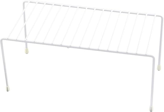 YBM Home White Wire Cabinet Helper Shelf Organizer and Storage Rack Helper for Kitchen, Expandable Kitchen Counter and Cabinet Shelf (20, 11"L x 5"W x 5"H) by YBMHome