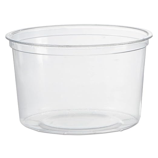 Deli Containers, 16 oz, Clear, Plastic, 50/Pack, 10 Packs/Carton by Waddington%C2%AENorthAmerica