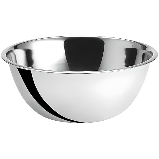 OCS Parts 8 Quart Stainless Steel Mixing Bowl | 13.25-Inch | Professional Grade Flat Base Mixing Bowl by OCSParts