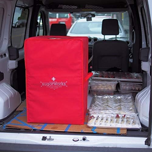 Innovative Sugarworks Medium Cake Porter with Insulated Cover and Cake Carrier, 18" x 18" x 25", White - Image 5