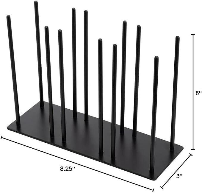 RW Base Black Iron Horizontal Portion Cup / Lid Organizer - 3 Section - 8 1/4" x 3" x 6" - 1 count box - Image 17