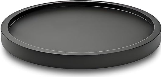12" Black Bamboo Lazy Susan Organizer Kitchen Turntable for Cabinet Pantry Table Organization by AUAM