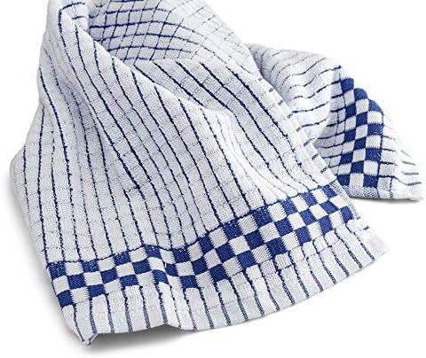 XLNT Highly Absorbent Kitchen Dish Towels 100% Cotton 18x28 inch – Ultra-Thick Dishcloths – Premium Weave for Drying & Cleaning – Soft, Durable & Lint-Free – Pack of 12 Blue - Image 2