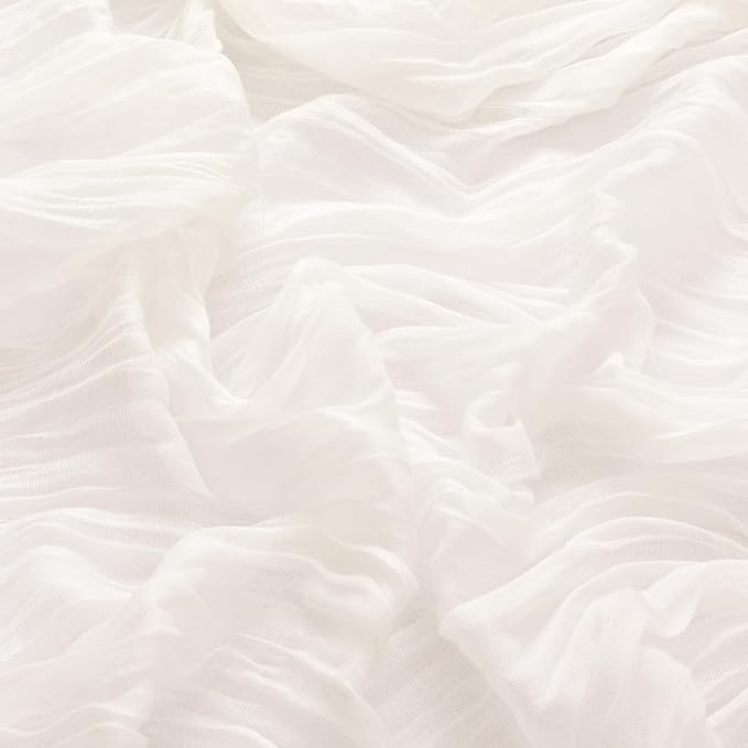 DeZerlor Ivory White Washable Cheesecloth Napkins Set of 30 for Party | Reusable Summer Cloth Napkins Bulk, for Wedding Bridal Baby Shower Dinner Cocktail Birthday Home, 21x21 Inches - Image 6