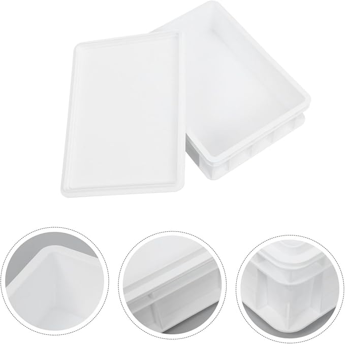 PRETYZOOM Stackable Pizza Dough Proofing Box Professional Bread Proofing Container with Covers for Home and Commercial Use Versatile Storage for Pizza Dough - Image 9