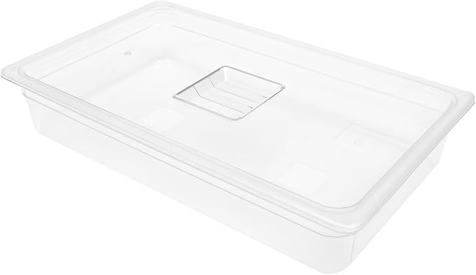 DYNAMI 6 Pack Food Pans with Lids,Full Size 4in Deep Commercial Clear Square Freezer Food Storage Containers,Heat-Resistant,Freezer-Safe To Vegetables,Fruits, Meats, Grains, for Kitchen Restaurant - Image 9