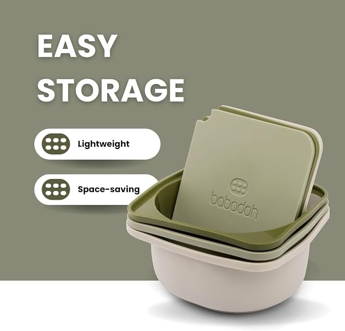 Babadoh Pizza Making Accessories | Pizza Dough Proofing Containers with Lids | Set of 3 | Multi Green (1 Dough, 1 Olive, 1 Sage) | Original Size (make 12" Pizzas) - Image 4