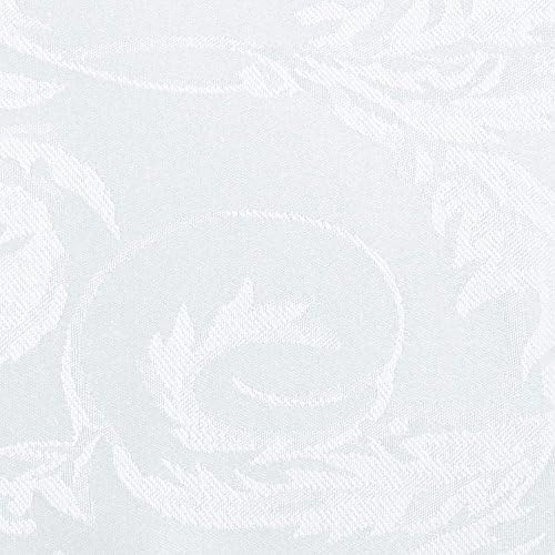 17x17-Inch Square Damask Cloth Napkins, White, Set of 60 - Image 2