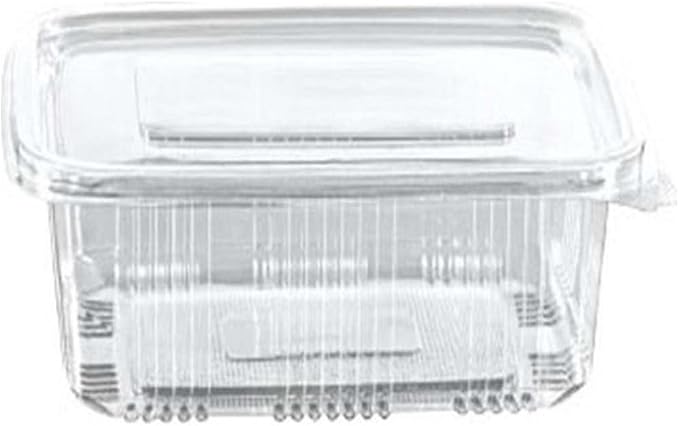 Limera Clear Plastic Food Containers with Hinged Lids, 100 Count, Disposable (68, Ounces), Transparent | 100 Pack Value Set, Crystal Clear Design, Secure Hinged Lid, BPA-Free Food Safe Material, Ideal For Takeout and Events - Image 3