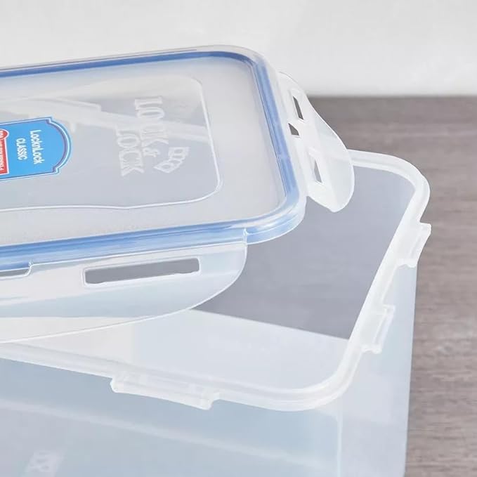 LocknLock Easy Essentials Food lids/Pantry Storage/Airtight containers, BPA Free, Rectangle-16.5 Cup-for Beans, Clear - Image 4