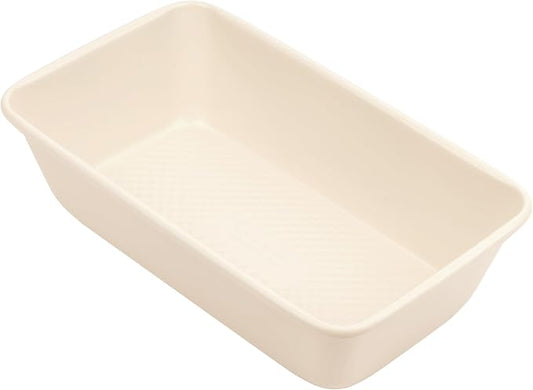 David Burke 9" Loaf Pan – Commercial Grade Heavy Gauge Steel, Dishwasher Safe, PFTE & PFOA Free, Oven Safe – Cream by David+Burke