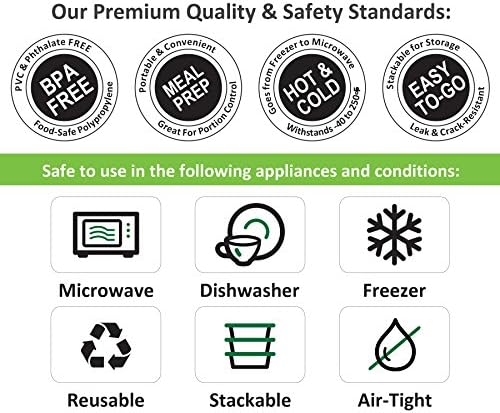 Freshware Food Storage Containers [36 Set] 16 oz Plastic Deli Containers with Lids,Slime,Soup,Meal Prep-Containers | BPA Free | Stackable-| Leakproof-| Microwave/Dishwasher/Freezer Safe,(Pack of 10) - Image 9