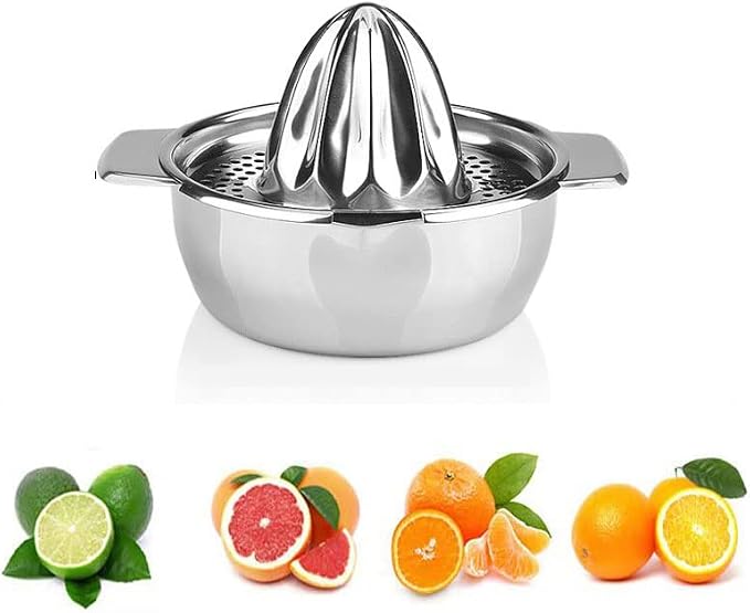 Stainless Steel Lemon Squeezers, Manual Juicer Lime Citrus Orange Fruit Hand Press Squeezer by Jtseveny