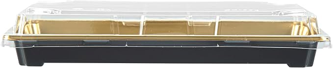 Restaurantware Plastic Sushi Trays 100 Pack of 9.2 x 5.9 x 1.77 Inch With Clear Lids Leak-Resistant Sushi Take Out Boxes Stackable Containers For Grab-And-Go - Image 11