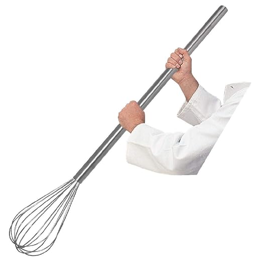 Browne Foodservice Long Teardrop Mayonnaise Whip, Stainless Steel, 40 Inch by TableCraft