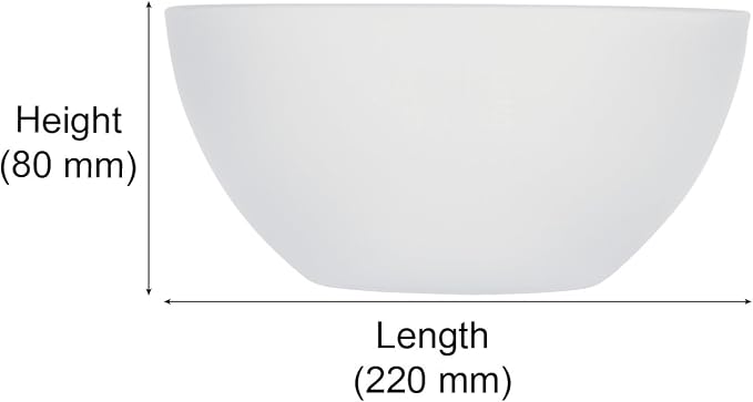 Jaypee Plus Virgin Plastic Mixing Bowl | Lightweight, Strong & Durable Bowls | Ideal for Serving, Storing & Stacking Set of 4 -(2800+2000+1200+800) ml (White) - Image 5