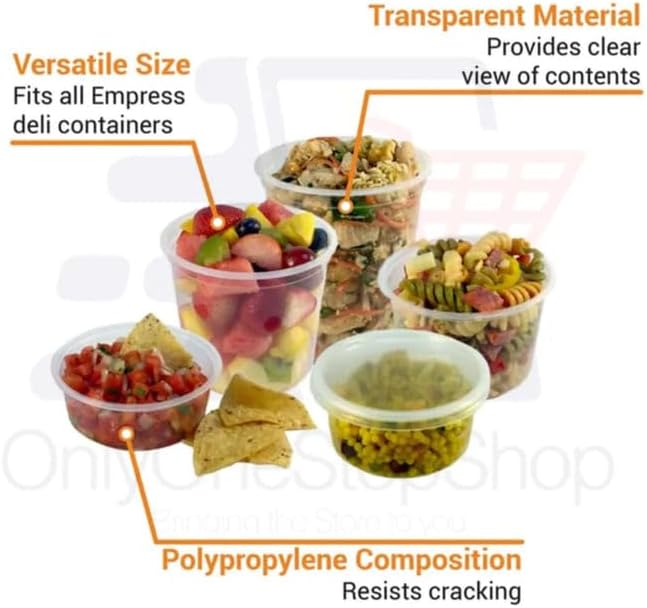 Heavyweight - 86oz - Clear Disposable Round Food Storage Deli Containers with Lids To-Go, Microwavable, Leak Proof, BPA-free : Set of 30 - Image 5