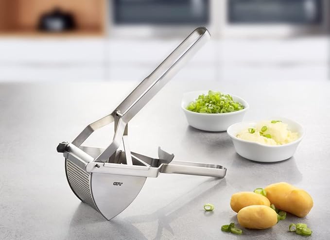 GEFU Original Stainless Steel Potato Press and Ricer to Puree All Root Vegetables - Image 2