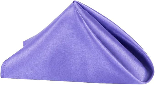 CVL 50 Pk, Satin Napkin 20"x20" Square Edge: Hemmed Material: 100% Polyester - Purple by Unknown