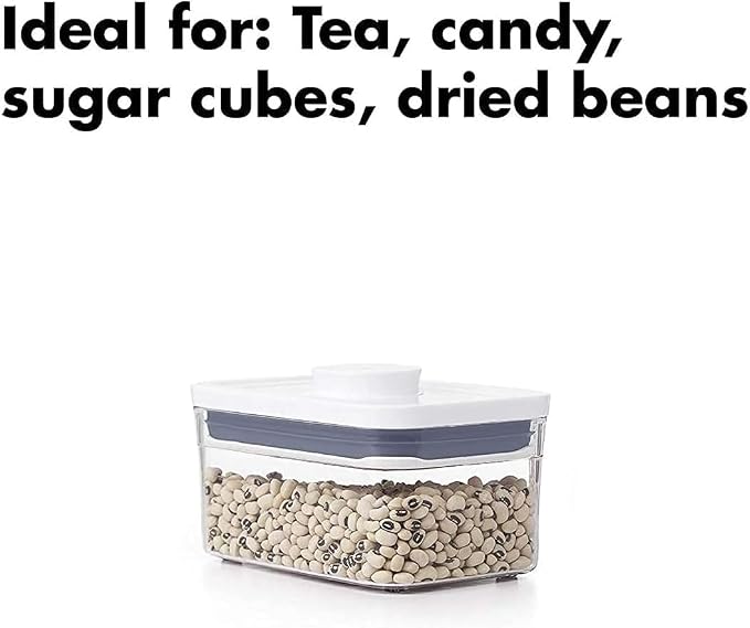 OXO Good Grips POP Container - Airtight Food Storage - 0.6 Qt Rectangle (Set of 4) for Tea and More - Image 3