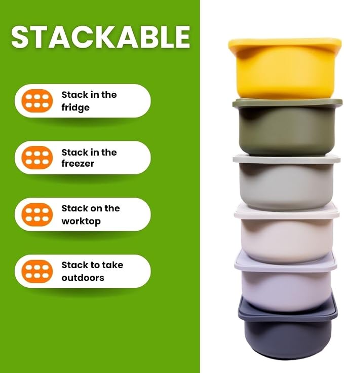 Babadoh Pizza Dough Proofing Silicone Containers with Lids | Pizza Making Accessories | The Perfect Pizza | Set of 3 | Multi Bright (1 Berry, 1 Orange, 1 Lime) | Original Size (make 12" Pizzas) - Image 5