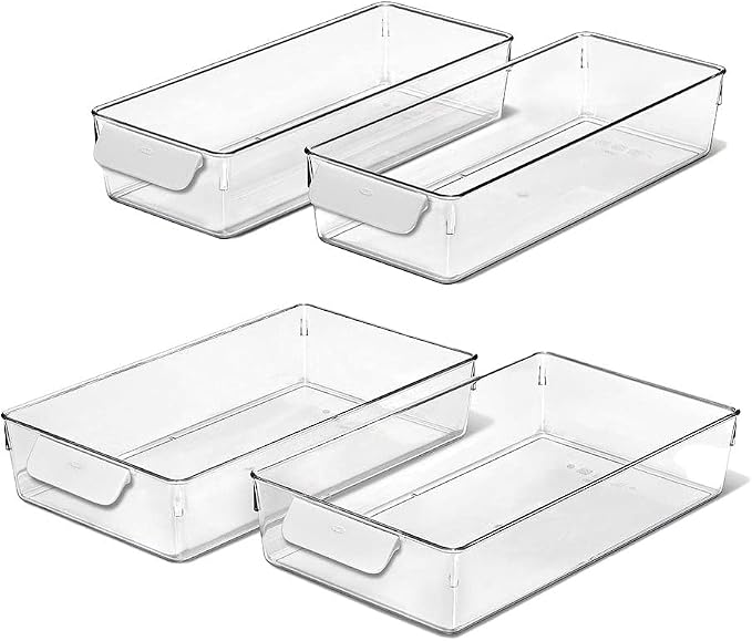 OXO Good Grips 4-Piece Fridge Storage Bin Starter Set by Unknown