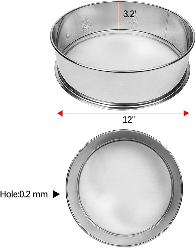 Sidasu Vibrating Sifter-Stainless Steel 80 Mesh for Powder Sifter Machine | Replacement Sieve for Baking Kitchens,Grain Milling,Herbal Powder,Food Preparation - Image 3
