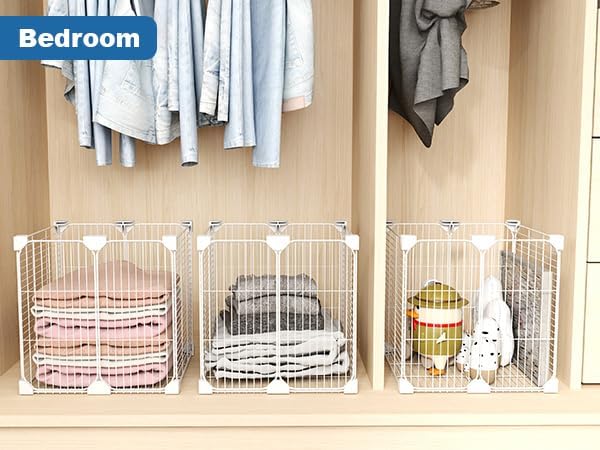 Deep Freezer Organizer Bin with Adjustable Divider Pantry, 13.8x13.8x13.8'' | Vertical Sides Wire Freezer Baskets, Freezer Bins for Upright Freezer Meats Frozen Food Snacks Ice Cream Fruits & Vegetables - Image 6