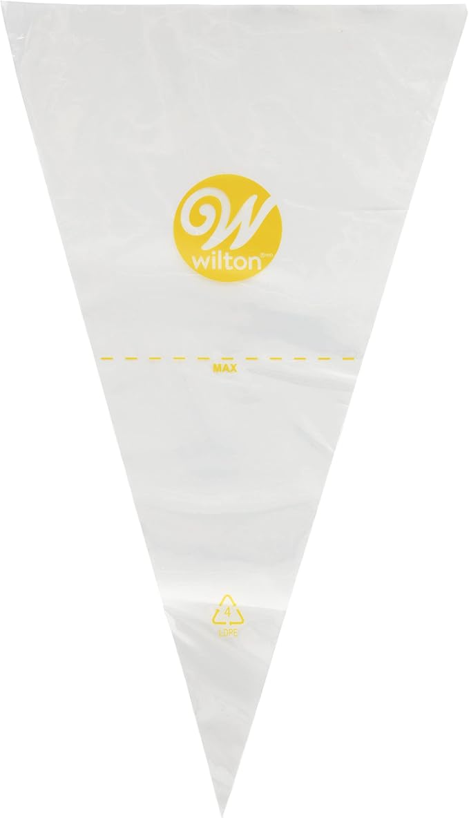 Wilton Easy-Grab Disposable Decorating Bags, 16 in., 100-Count | Extra-Large Single-Use Piping Bags with Easy-Grab Texture Fit Standard Tips for Large Batches of Icing & Cake Decorating - Image 4