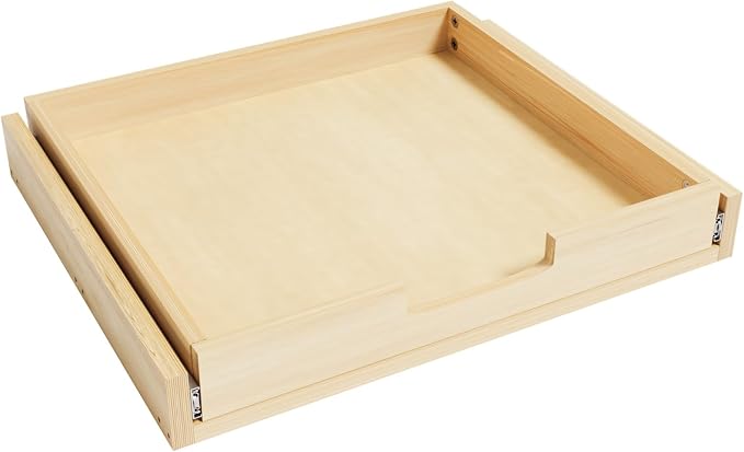 Pull Out Cabinet Organizer, 29''W×21''D Sliding Drawers for Cabinets, Soft Close Slide Out Wooden Pull out Drawers, Base Cabinet Organization for Kitchen, Pantry, Bathroom by Gsskny