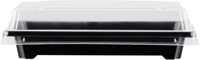 Restaurantware Plastic Sushi Trays 100 Pack of 5.3 x 3.15 x 1.57 Inch With Clear Lids Leak-Resistant Sushi Take Out Boxes Stackable Containers For Grab-And-Go - Image 25