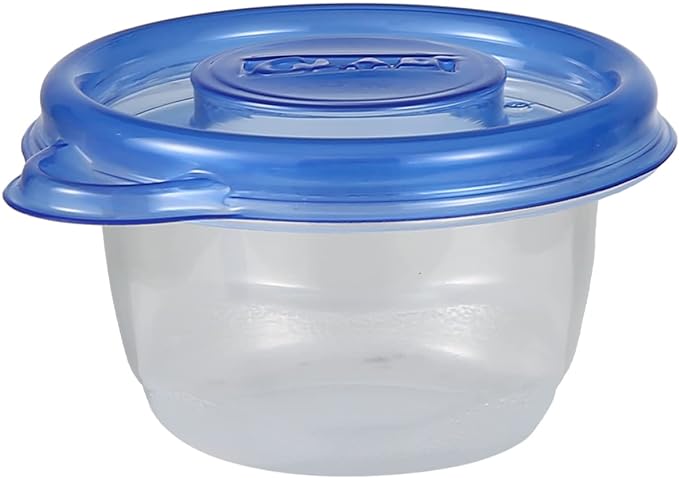 Glad GladWare Mini Round Food Storage Containers, 4 Oz, 8 Count | BPA-free, lock-tight seal for snacks, portion control, and on-the-go; reusable and stackable - Image 3