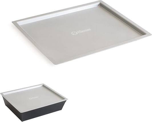 Chef Pomodoro Detroit Pizza Pan Lid, 8x10in, Anodized Aluminum, Lid Only | Lid Only, Pan Sold Separately; Fits Chef Pomodoro Detroit Pan Only; Retains Heat & Humidity, Prevents Drying, Stackable by ChefPomodoro