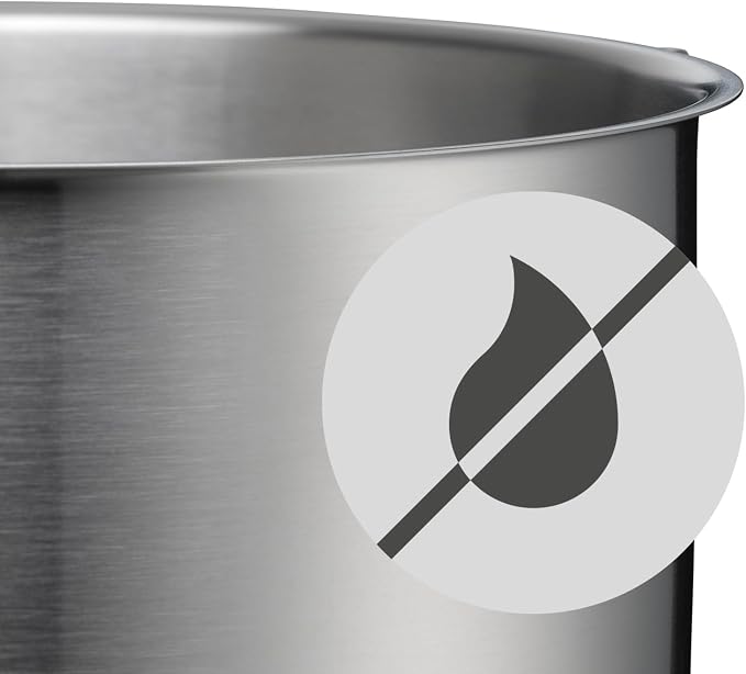 WMF Ultimate Cool Small Cooking Pot 20 cm, Stainless Steel Lid, Stewing Pot Induction 2.5 L, Cromargan Stainless Steel Matt, Heat Reducing Handles, Induction Pot with Inner Scale, Dishwasher Safe - Image 5