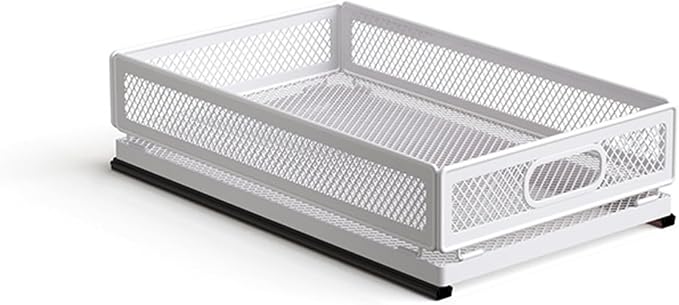 Pull Out Cabinet Organizer, Slide Out Drawers Fixed with Adhesive Nano Film, Pantry Shelves Sliding Drawer Storage Organization for Kitchen/Bathroom/Bedroom (15.7*9.4*3.9inch/40*24*10cm) by Unknown