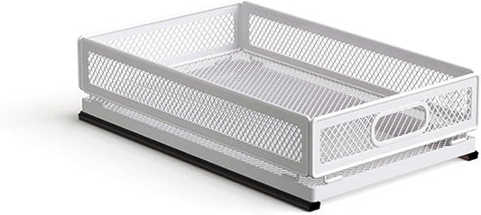 Pull Out Cabinet Organizer, Slide Out Drawers Fixed with Adhesive Nano Film, Pantry Shelves Sliding Drawer Storage Organization for Kitchen/Bathroom/Bedroom (15.7*9.4*3.9inch/40*24*10cm) by Unknown