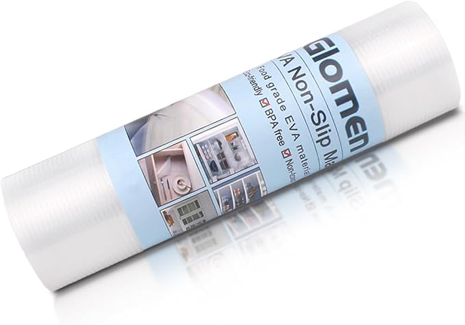 Shelf Liner, Non-Slip Cabinet Liner, Washable Oil-Proof for Kitchen Cabinet, Shelves, Refrigerator, Storage, Desks, 12 Inches x 20 FT, Non Adhesive Drawers - Image 2