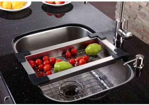Kraus Stainless Steel Colander, 17 1/2" x 9 1/2" x 2 1/4", CS-2 - Image 3