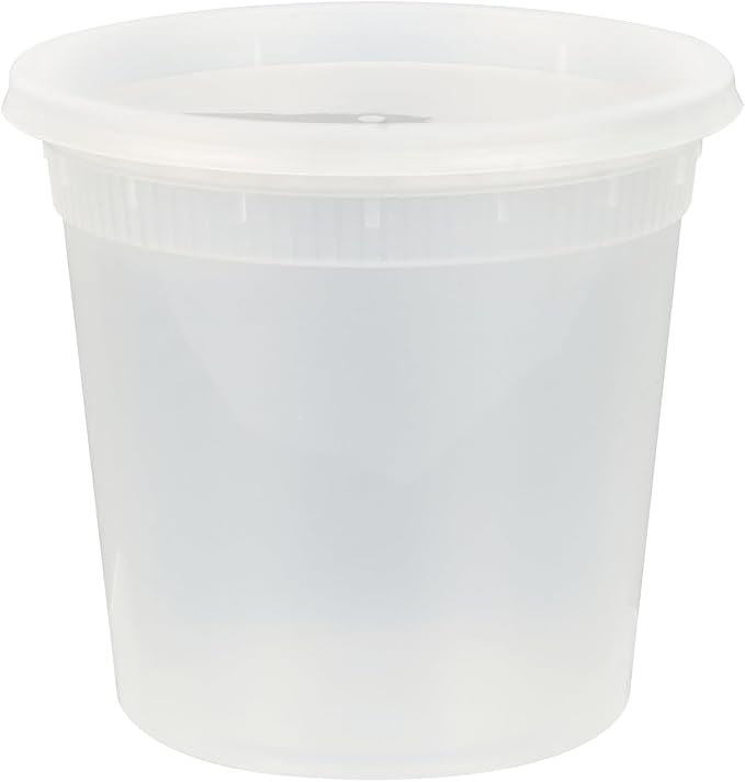 Restaurantware-Asporto 24 Ounce To Go Boxes, 25 Microwavable Round Soup Containers - Clear Plastic Lids Included, Do Not Contain BPA, Clear Plastic Catering Food Containers, Disposable - Image 11